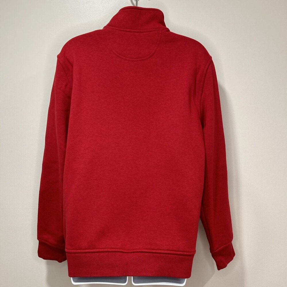 IZOD Advantage Performance Stretch 1/4 Zip Pullover Mens Small Red Sweatshirt - Picture 4 of 9